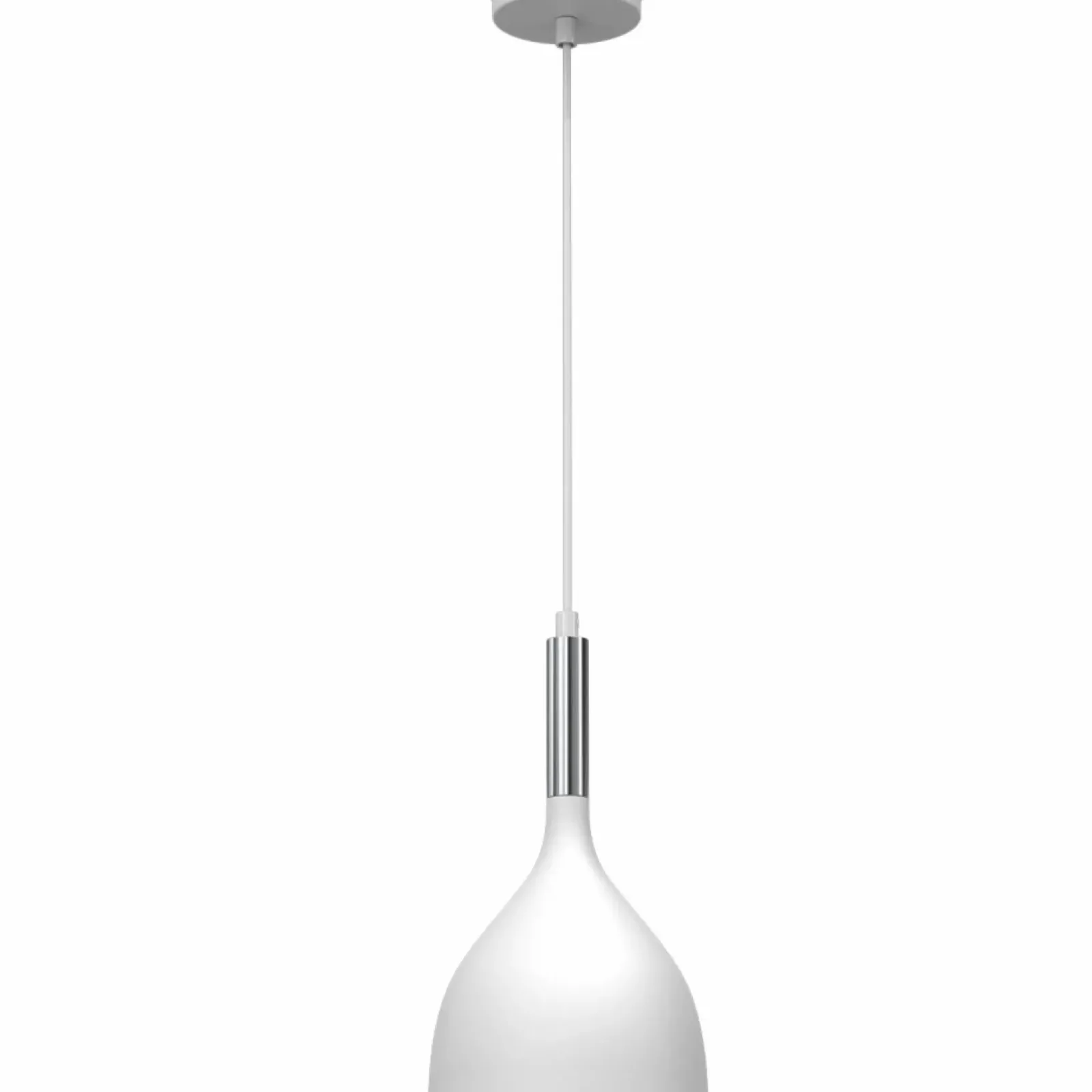 Sklep Kaja Biało-srebrna lampa wisząca, do sypialni LX 3899 z serii NOAK | Kaja Best Sale