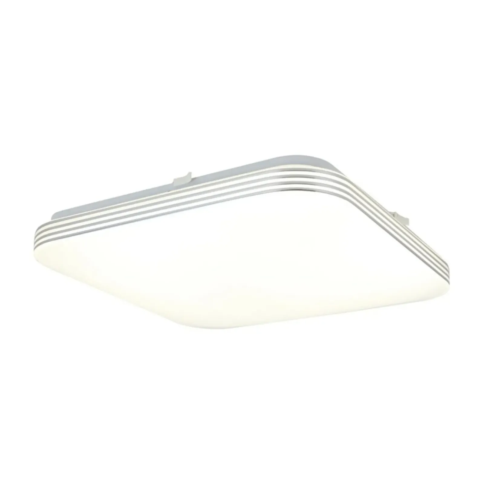 Sklep Kaja Biało-srebrny plafon do łazienki 33x33cm 4000K EK5363 AJAX | Kaja* Lampy Led|Plafony Klasyczne