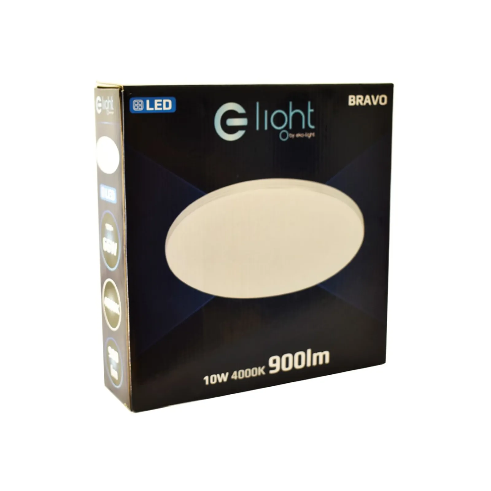 Sklep Kaja Biało-srebrny plafon LED ⌀26cm 4000K ML4266 BRAVO | Kaja Oświetlenie* Plafony Klasyczne|Plafony Nowoczesne