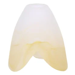 Sklep Kaja Biało-żółty klosz matowy K-HP-LX-084 ŻÓŁTY MAZ KLOSZ* Klosze Z Gwintem E14