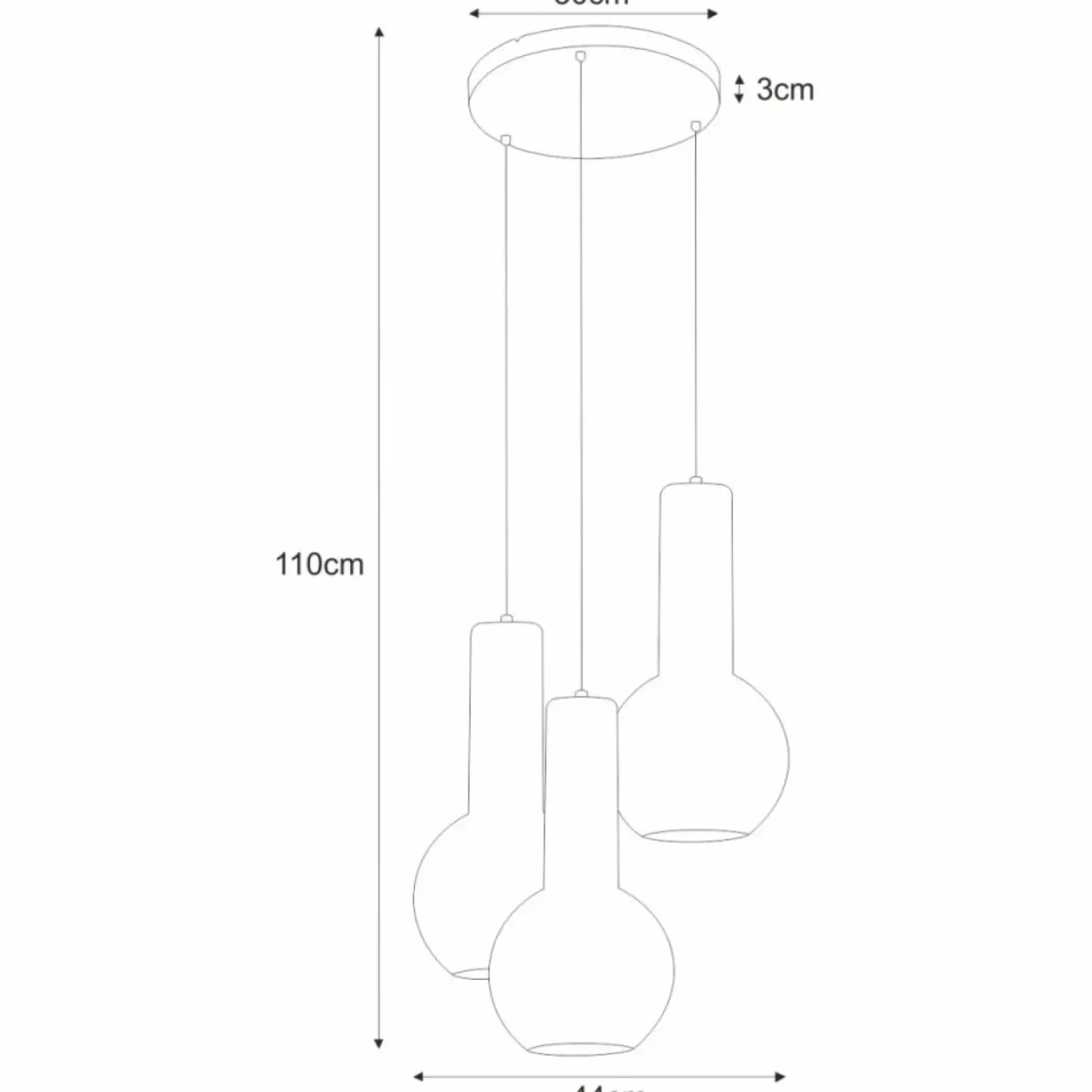 Sklep Kaja Biało-złota, druciana lampa wisząca K-4527 ARVI WHITE | Kaja Clearance