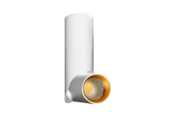 Sklep Kaja Biało-złota, długa, regulowana tuba natynkowa AZ2417 SANTOS | Kaja* Lampy Led
