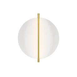 Sklep Kaja Biało-złota lampa ścienna, kształt okręgu MOD279WL-L14G3K z serii MIRA* Lampy Led