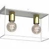 Sklep Kaja Biało-złota lampa sufitowa na ozdobne żarówki LX 4357 HOMEN | Kaja New