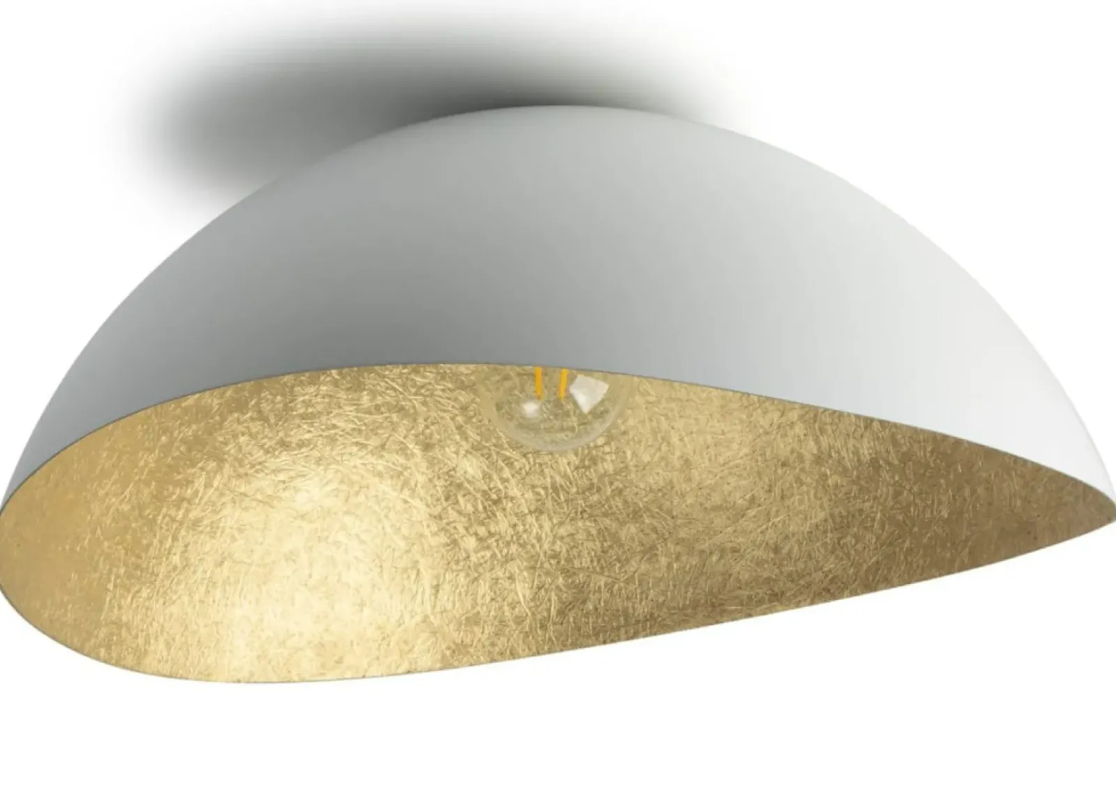 Sklep Kaja Biało-złota lampa sufitowa, plafon na E27 SIG 40613 z serii SOLARIS Cheap