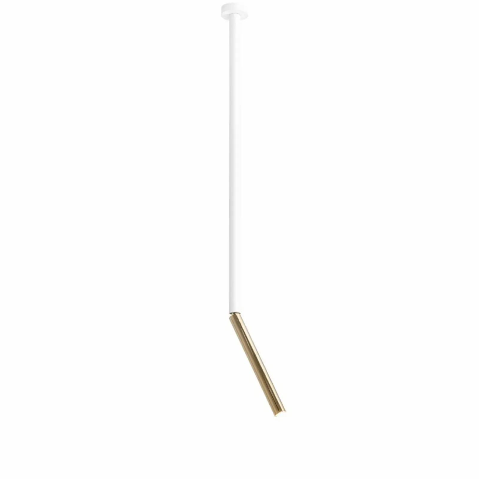 Sklep Kaja Biało-złota lampa sufitowa wąska tuba 1067PL_G_L STICK | Kaja Zadzwońporabattel.783200183(8-16)/mailsklep@kaja.com.pl Shop