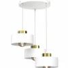 Sklep Kaja Biało-złota lampa wisząca na klatkę schodową LX 9850 MARTI | Kaja Shop