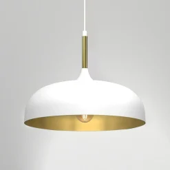 Sklep Kaja Biało-złota lampa wisząca, nad stolik kawowy MLP8031 z serii LINCOLN | Kaja Oświ Cheap