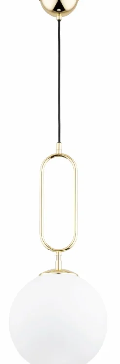 Sklep Kaja Biało-złota lampa wisząca z regulowanym zwisem AL 61236 z serii VAVIL | Kaja Ośw Store