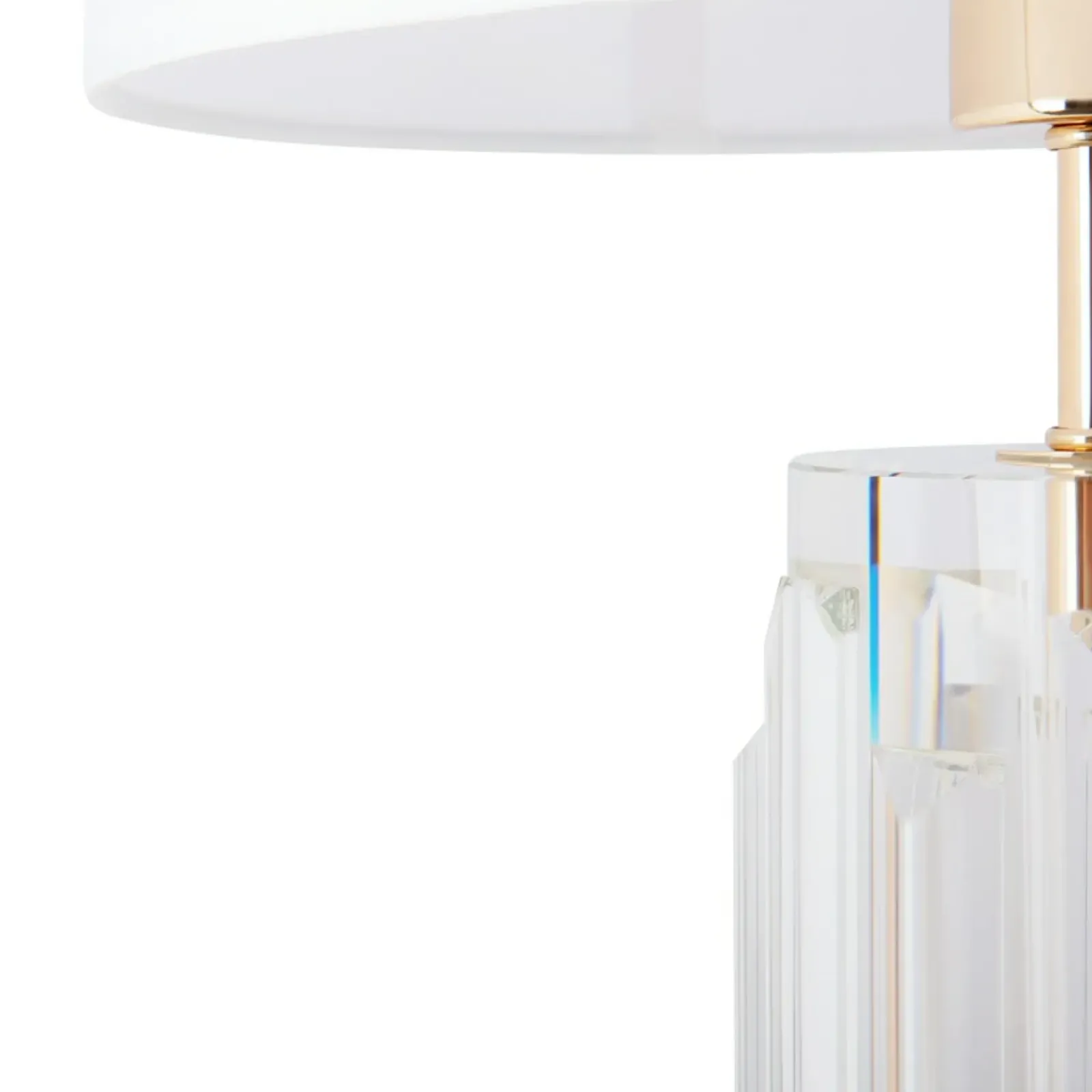Sklep Kaja Biało-złota lampka nocna, do sypialni MOD304TL-01G z serii MUSE | Kaja* Lampki Stołowe Z Abażurem|Nowoczesne Lampki Stołowe