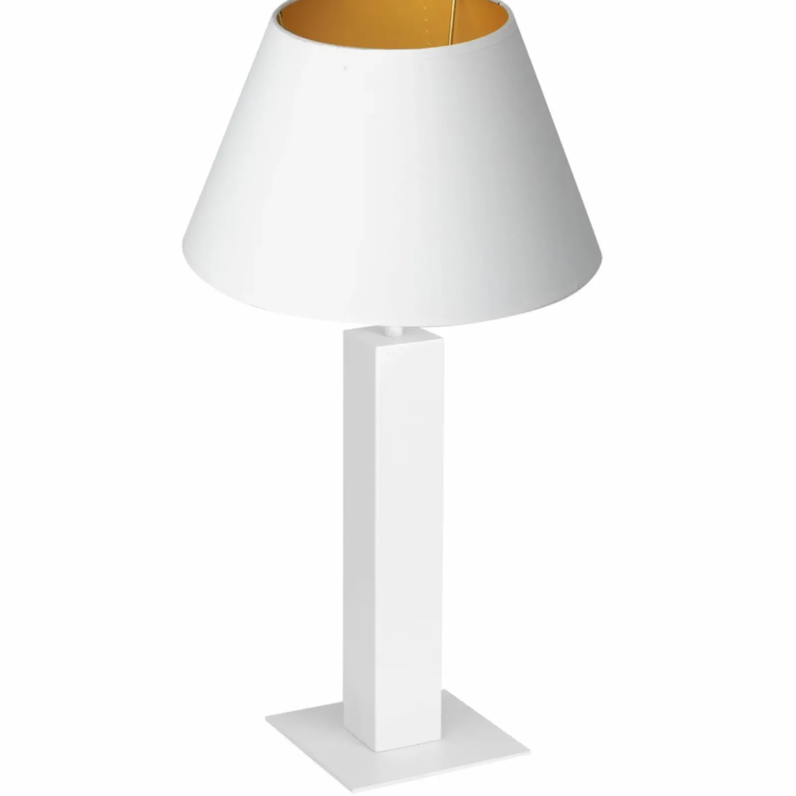 Sklep Kaja Biało-złota lampka stołowa, do gabinetu LX 3610 z serii TABLE LAMPS* Lampki Stołowe Z Abażurem|Tradycyjne Lampki Stołowe