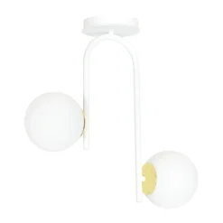 Sklep Kaja Biało-złota, minimalistyczna lampa sufitowa 1033/2 RAGNAR | Kaja Discount