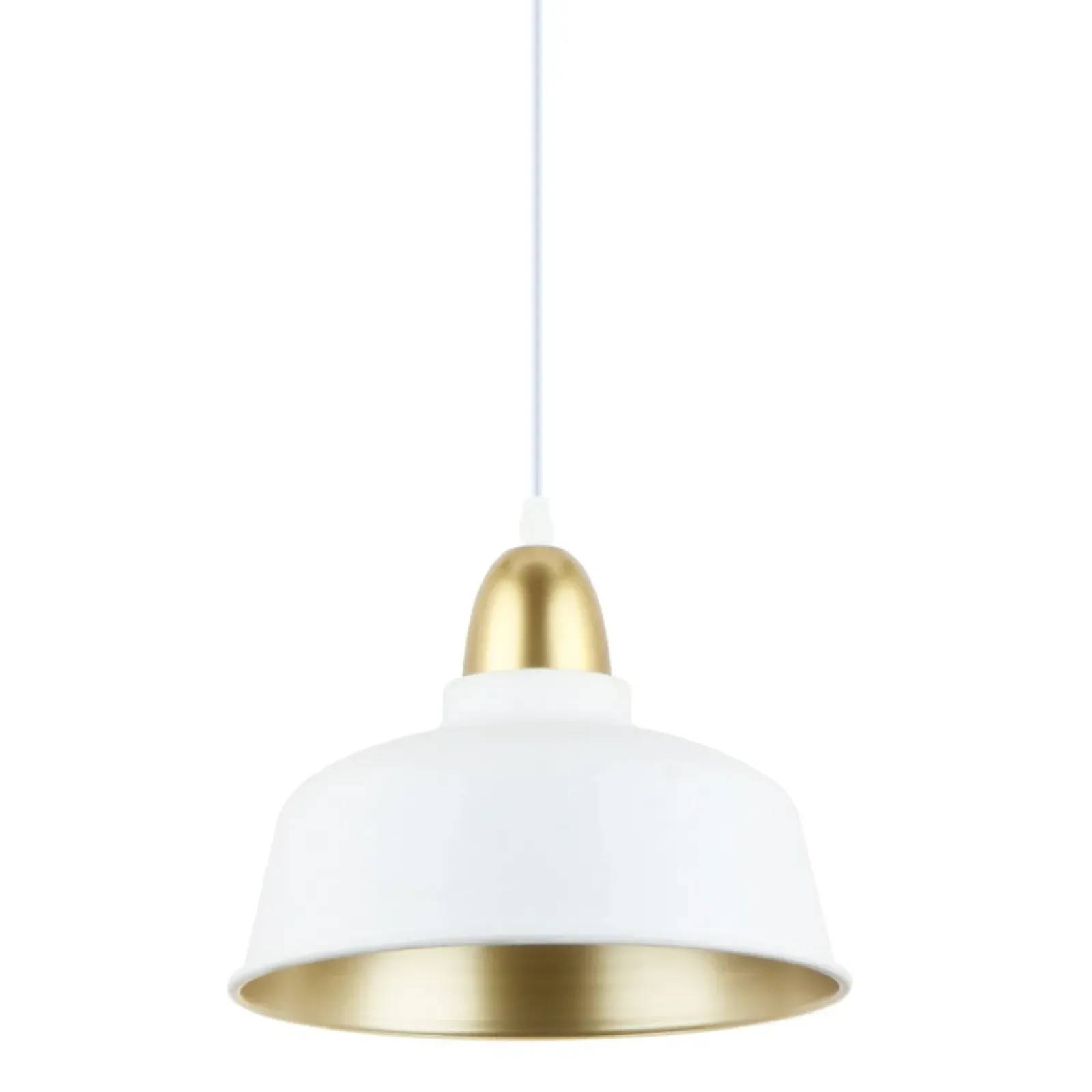 Sklep Kaja Biało-złota, nowoczesna lampa wisząca do kuchni A8063-WH z serii MENSA Store