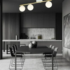 Sklep Kaja Biało-złota, prosta lampa sufitowa z kulami 1253/3 z serii MONZA Best Sale