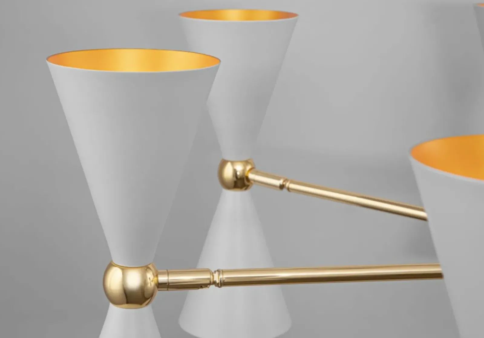 Sklep Kaja Biało-złota, stylowa lampa wisząca MOD108PL-14WG VESPER | Kaja Hot