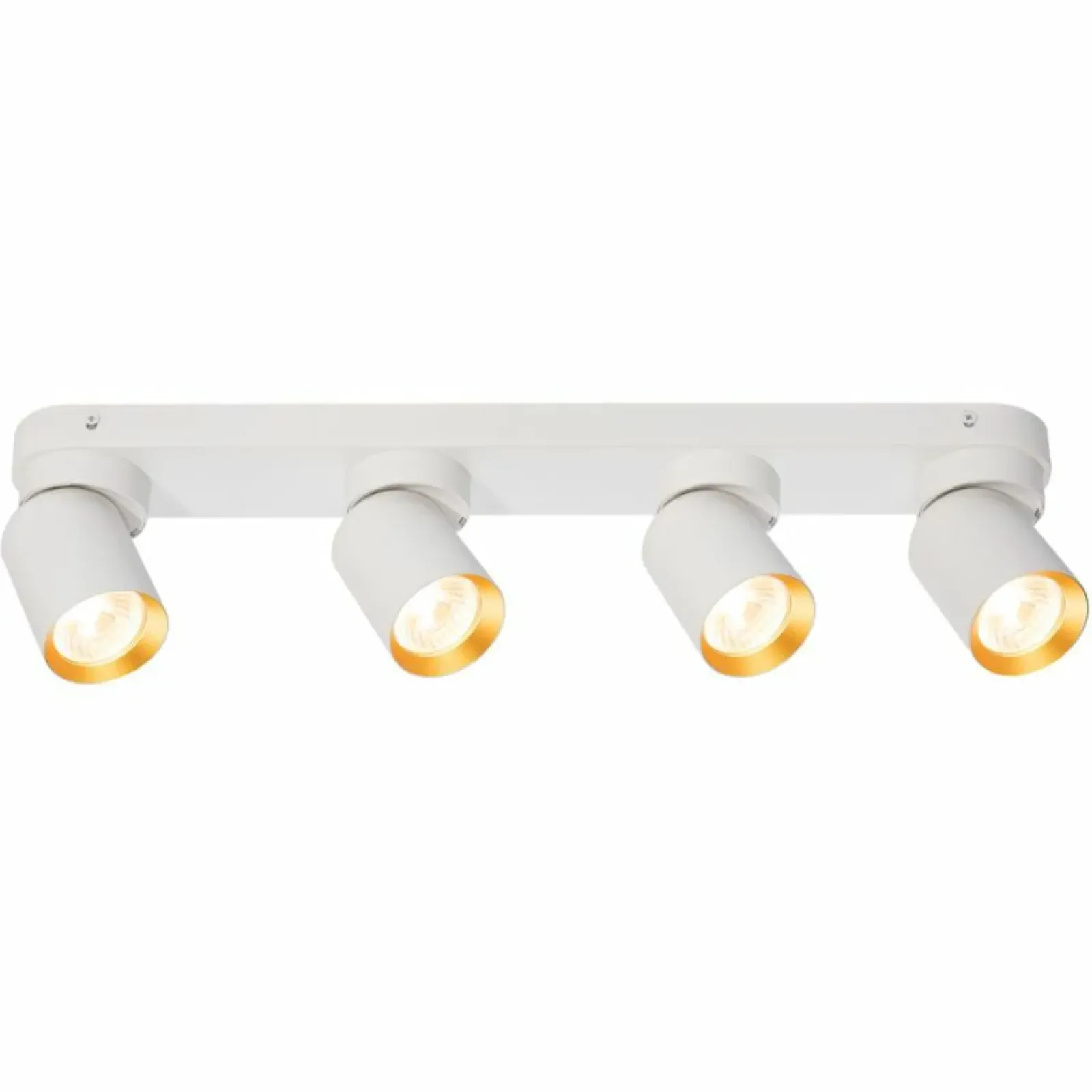 Sklep Kaja Biało-złoty reflektor na listwie, krótkie tuby ML9938 ANDY | Kaja Flash Sale