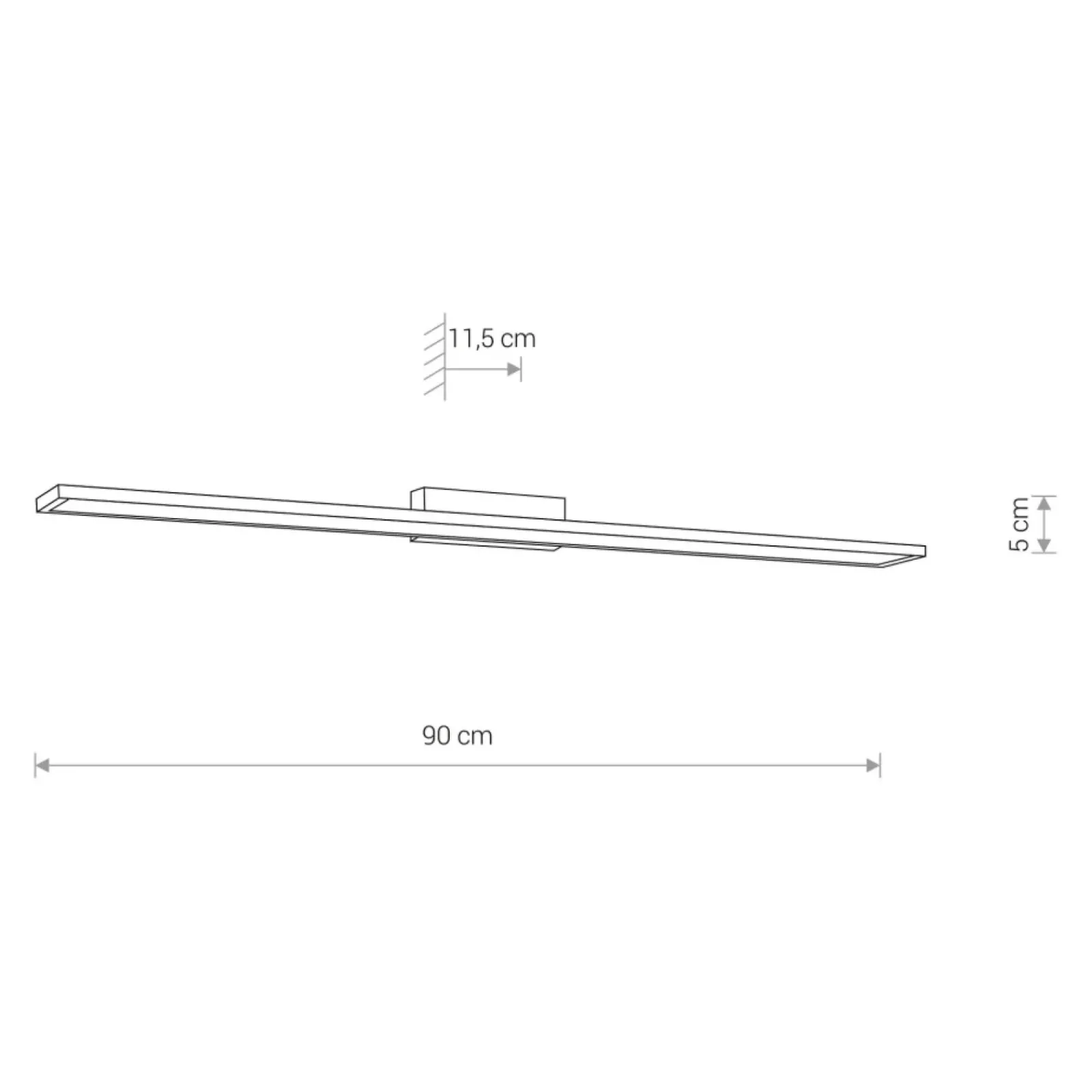 Sklep Kaja Biały kinkiet obrazowy, ledowy o mocy 16W 8175 | Kaja Oświetlenie* Lampy Led