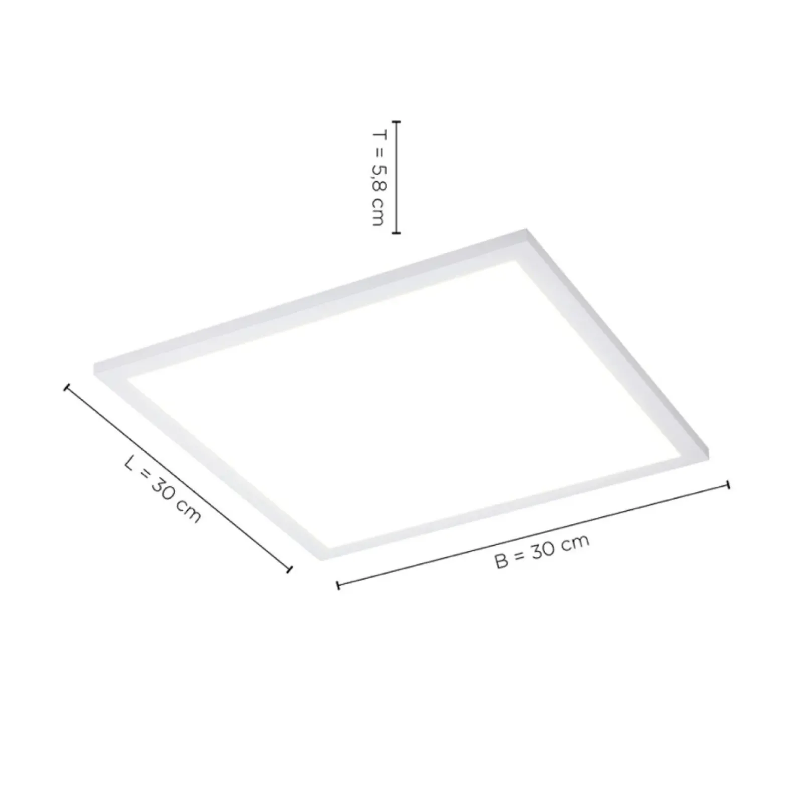 Sklep Kaja , kwadratowy plafon z regulowaną barwą 14530-16 z serii FLAT biały Cheap