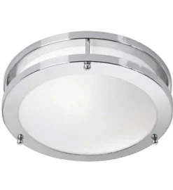 Sklep Kaja Biały ledowy plafon z chromowanymi ramkami 105621 | Kaja Oświetlenie* Lampy Led|Plafony Nowoczesne