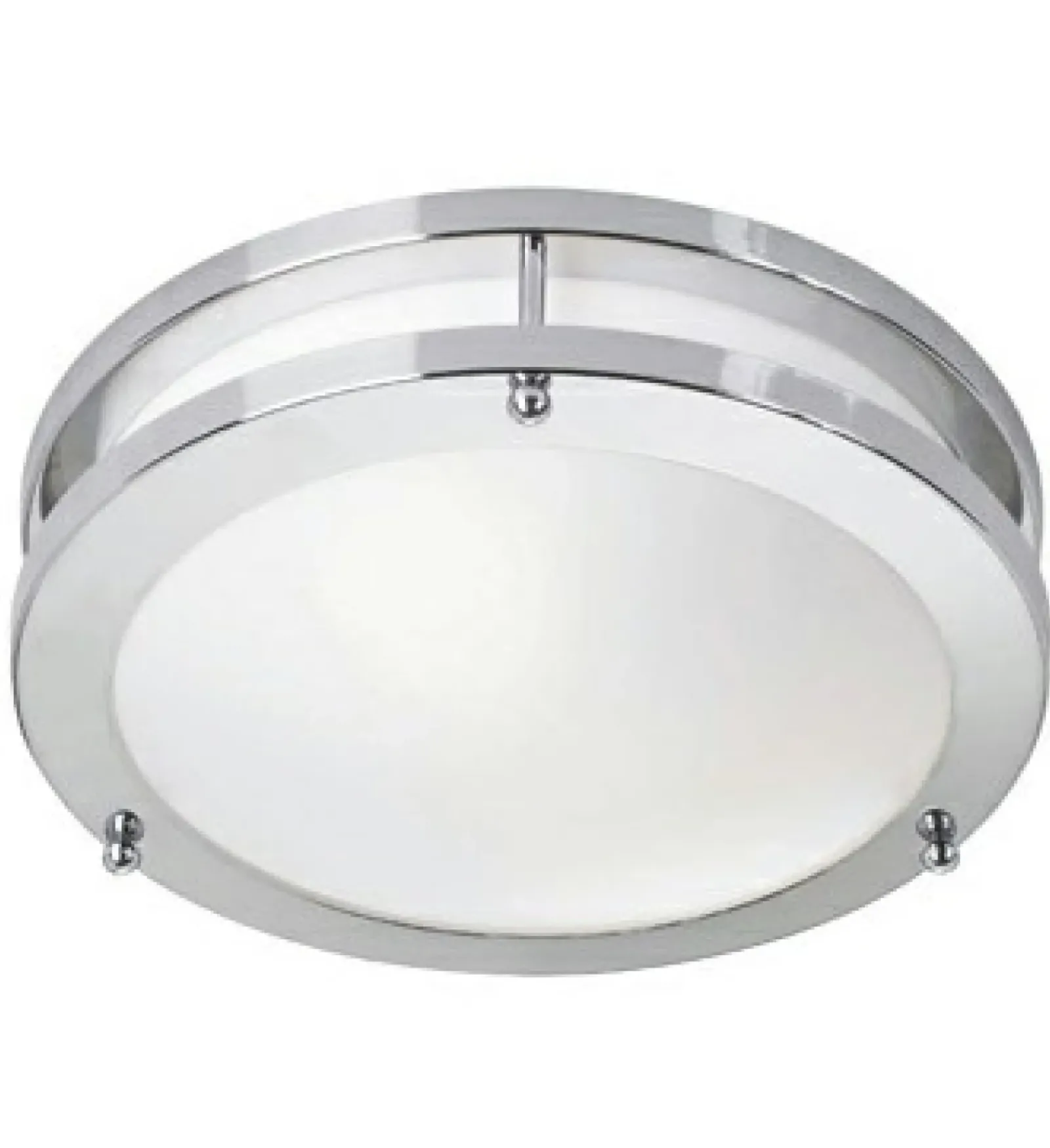 Sklep Kaja Biały ledowy plafon z chromowanymi ramkami 105621 | Kaja Oświetlenie* Lampy Led|Plafony Nowoczesne