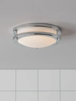 Sklep Kaja Biały ledowy plafon z chromowanymi ramkami 105621 | Kaja Oświetlenie* Lampy Led|Plafony Nowoczesne
