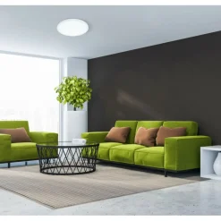 Sklep Kaja Biały natynkowy plafon ⌀40cm 3000K PLF-7001-400R-WH-3K z serii PELARO* Lampy Led|Plafony Nowoczesne