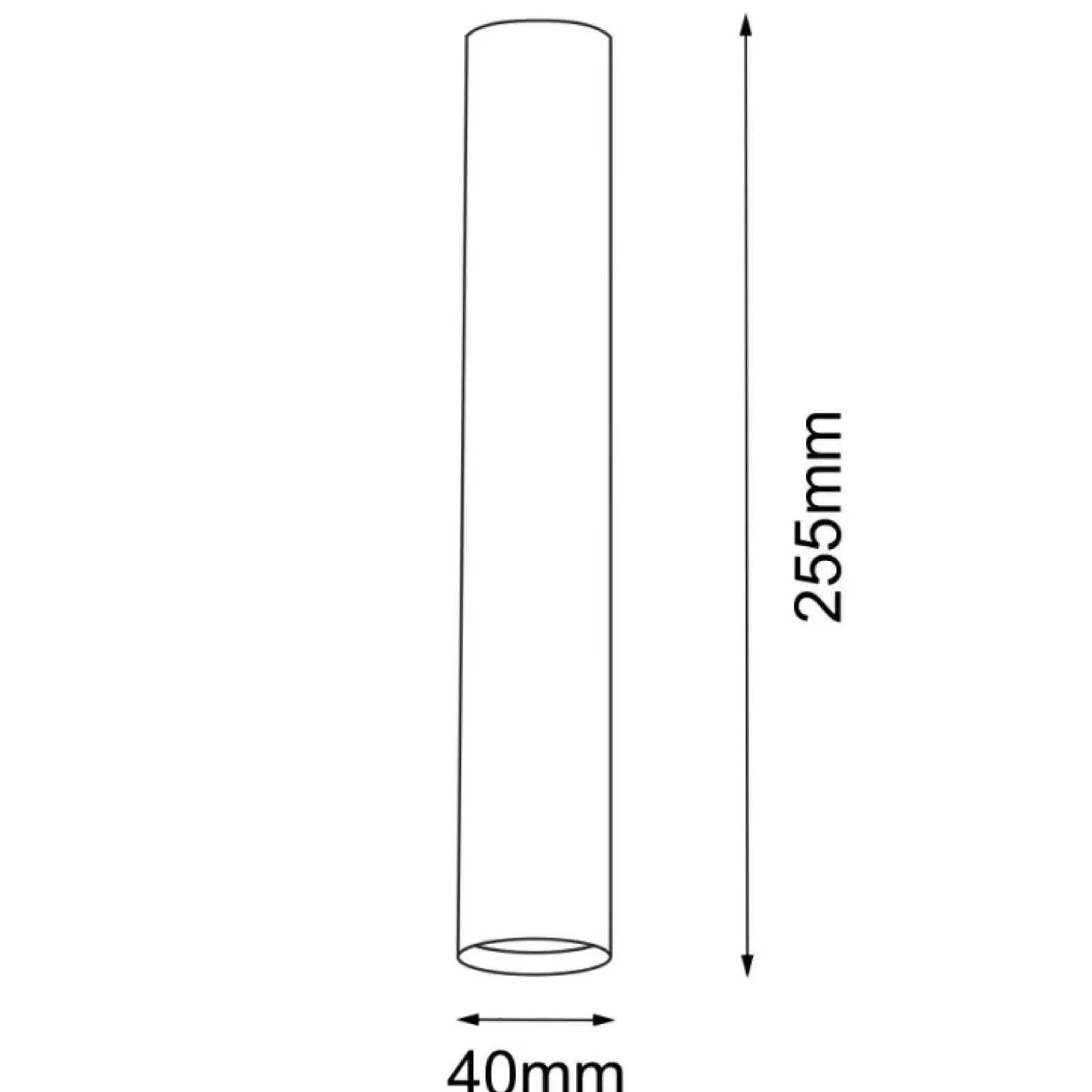 Sklep Kaja Biały, nieruchomy spot natynkowy 25,5cm IP44 ANT 7746 YABU | Kaja* Lampy Do Łazienki|Oprawy Podtynkowe