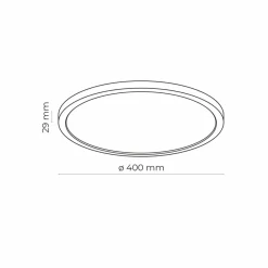 Sklep Kaja Biały plafon o średnicy 40cm, wbudowany LED TK 6902 z serii AQUA* Lampy Led|Plafony Nowoczesne