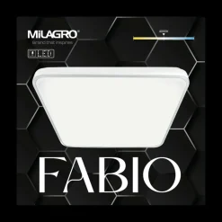 Sklep Kaja Biały plafon z neutralną barwą światła ML7934 z serii FABIO | Kaja Oświetlenie* Lampy Led|Plafony Nowoczesne