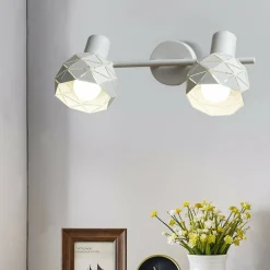 Sklep Kaja Biały, podwójny reflektor na listwie LP-8069/2WS WH REUS | Kaja Outlet