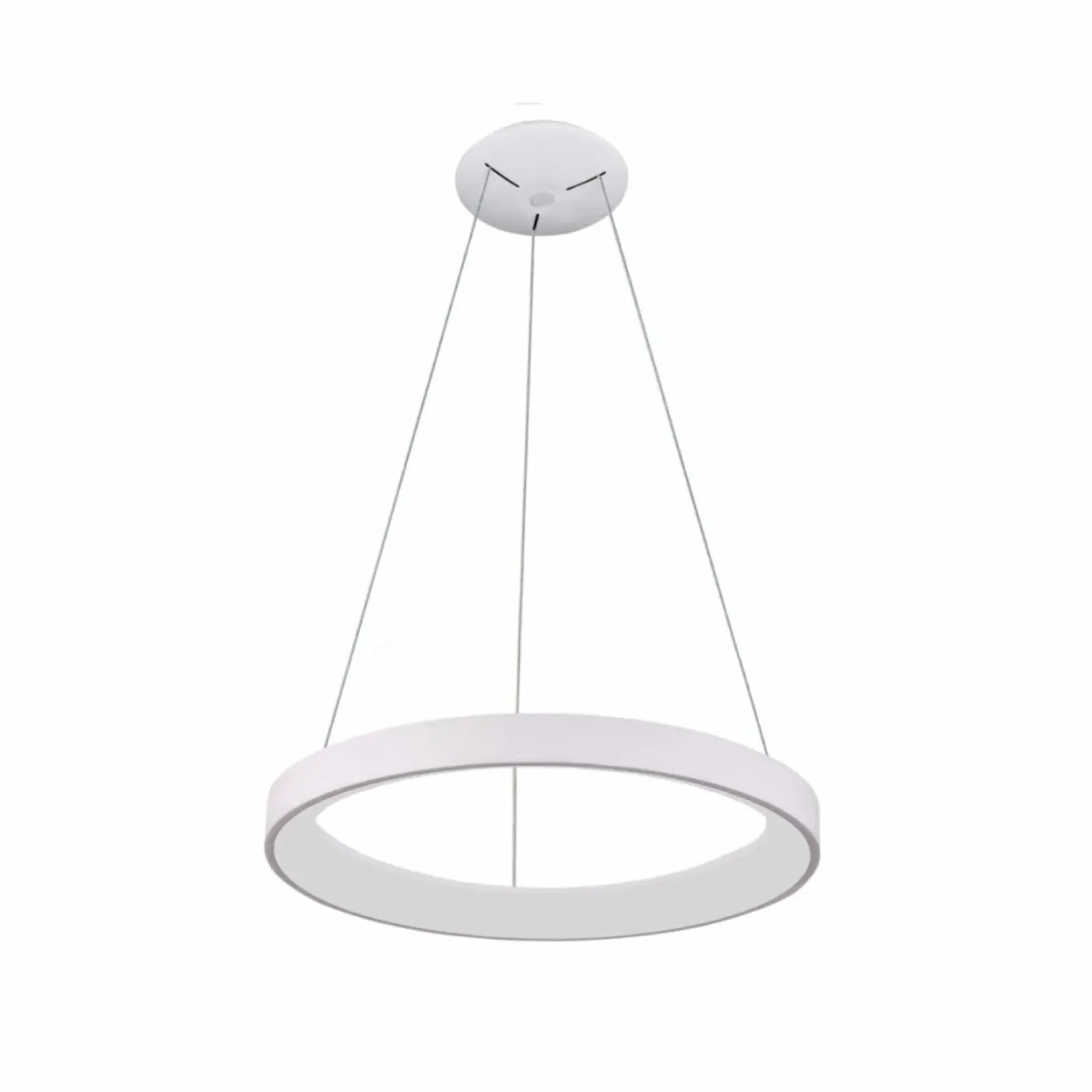 Sklep Kaja Biały żyrandol LED obręcz ⌀48cm PND-53675-048RPC-WH-3KS4K VICO | Kaja Cheap