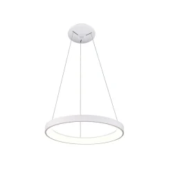 Sklep Kaja Biały żyrandol LED obręcz ⌀48cm PND-53675-048RPC-WH-3KS4K VICO | Kaja Cheap