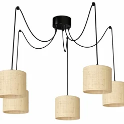 Sklep Kaja Boho lampa wisząca do podwieszania LX 4010 SPINDEL RATTAN | Kaja Fashion