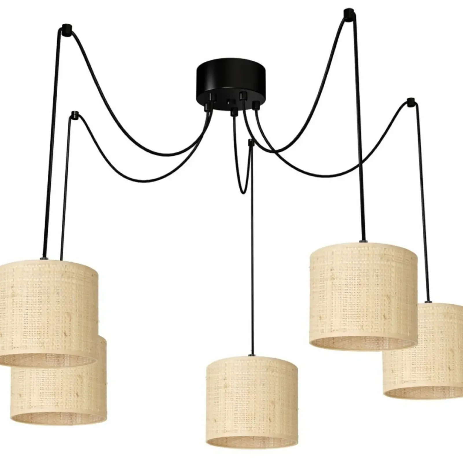 Sklep Kaja Boho lampa wisząca do podwieszania LX 4010 SPINDEL RATTAN | Kaja Fashion