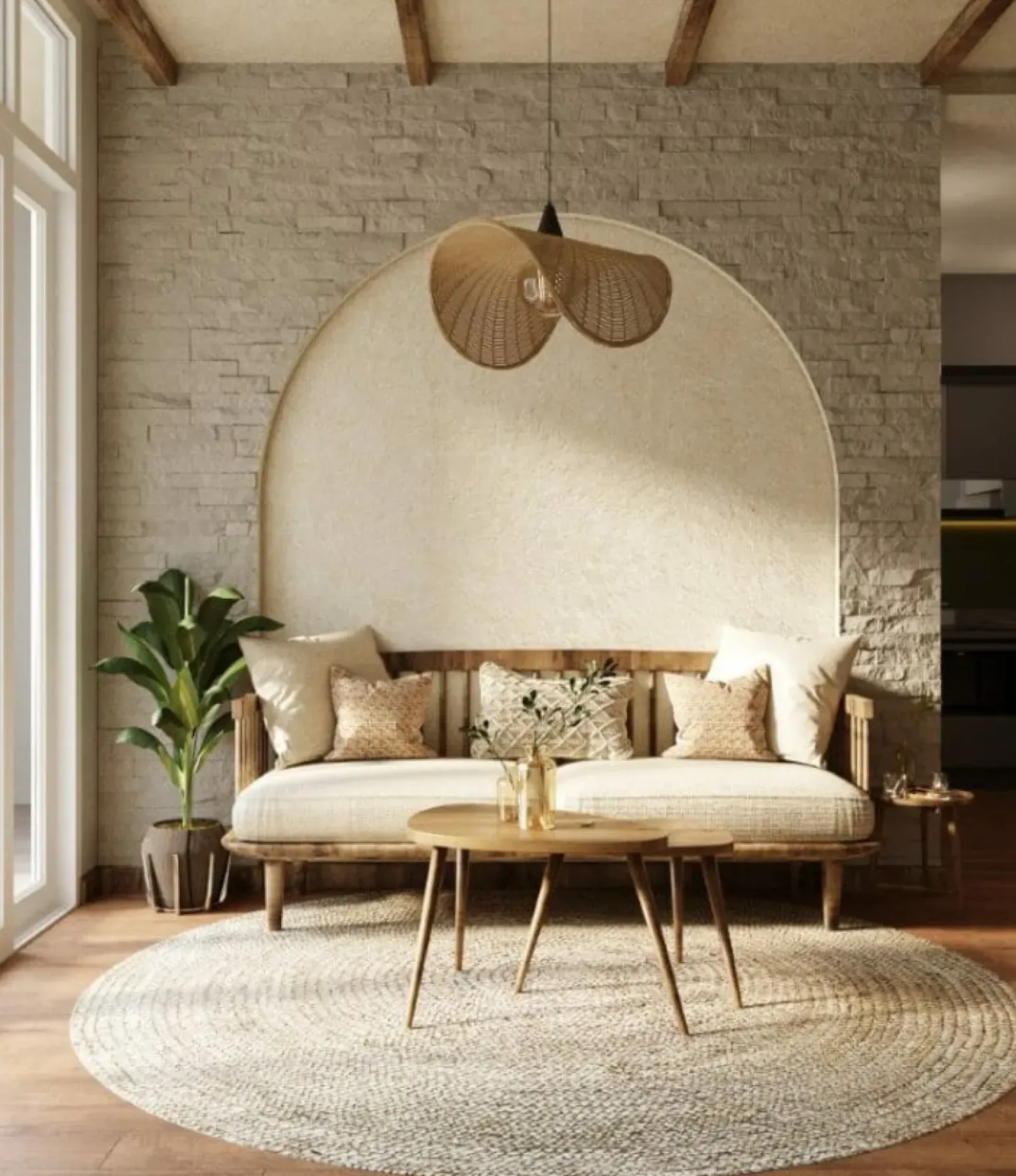 Sklep Kaja Boho lampa wisząca, pleciony abażur MX P0498 KOSHI | Kaja Oświetlenie Fashion