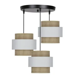 Sklep Kaja Boho lampa wisząca, trzy punkty świetlne 33-18212 z serii RATTAN Outlet