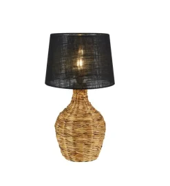 Sklep Kaja Boho lampka nocna na plecionej podstawie 108770 PAGLIA | Kaja* Nowoczesne Lampki Stołowe|Tradycyjne Lampki Stołowe