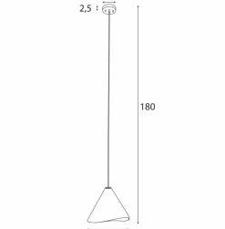 Sklep Kaja Brązowa, dekoracyjna lampa wisząca stożek MX P0547 SAKUNA | Kaja Flash Sale