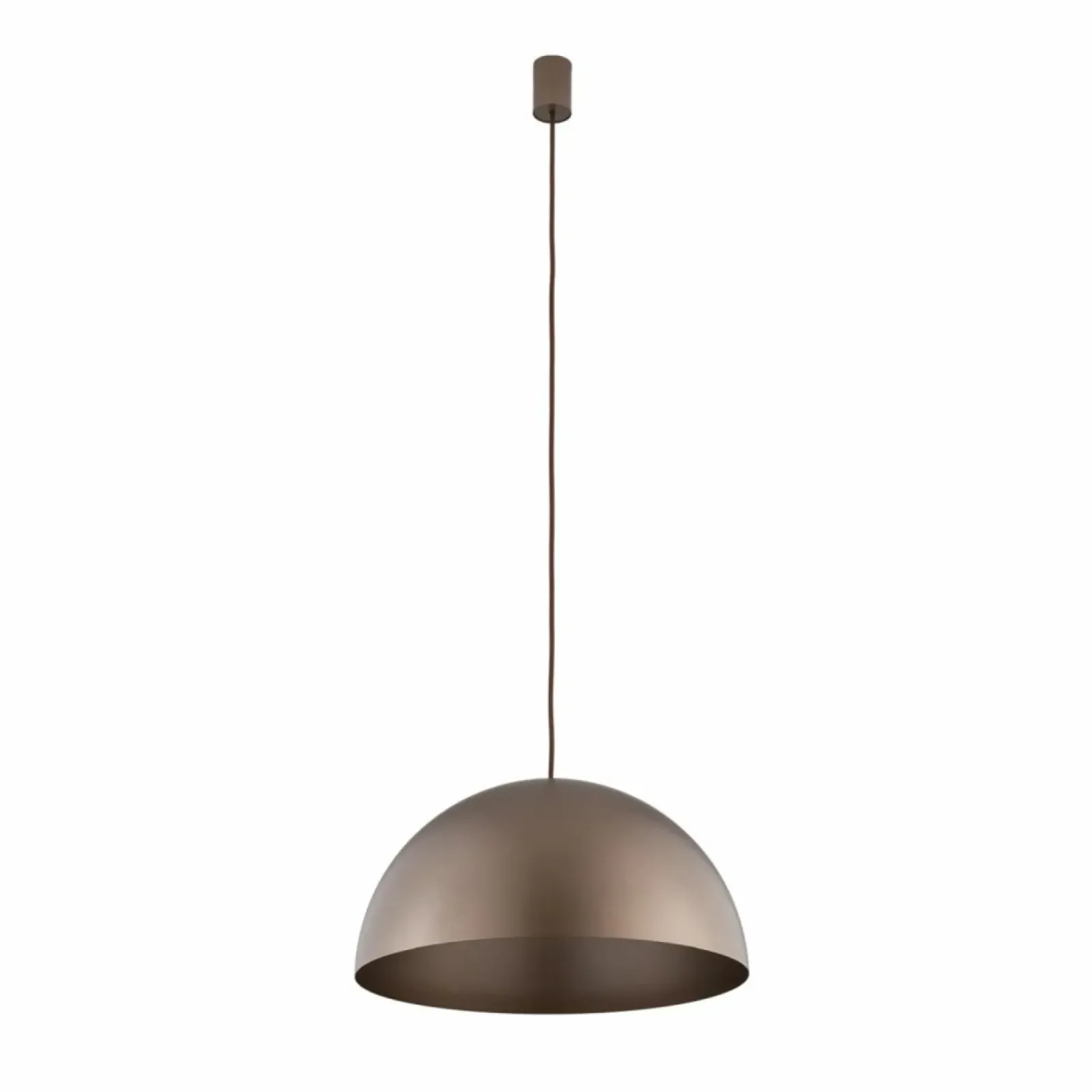 Sklep Kaja Brązowa lampa do salonu w stylu rustykalnym 10296 HEMISPHERE | Kaja satynowyczekoladowy Outlet