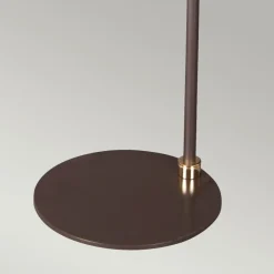 Sklep Kaja Brązowa lampa połogowa do salonu BALANCE-FL-BRPB z serii BALANCE* Lampy Podłogowe Z Abażurem|Tradycyjne Lampy Podłogowe
