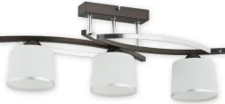 Sklep Kaja Brązowa lampa sufitowa do sypialni O2283 W3 RW ASTRED | Kaja Fashion