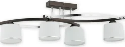 Sklep Kaja Brązowa lampa sufitowa do salonu O2284 W4 RW ASTRED | Kaja Oświetlenie Sale