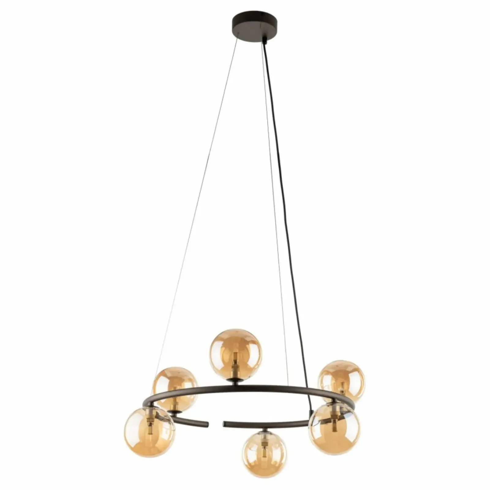 Sklep Kaja Brązowa lampa wisząca do salonu TK 6571 ANABELLE BROWN | Kaja Discount