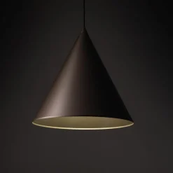 Sklep Kaja Brązowa lampa wisząca do sypialni ⌀32cm TK 10038 CONO | Kaja New