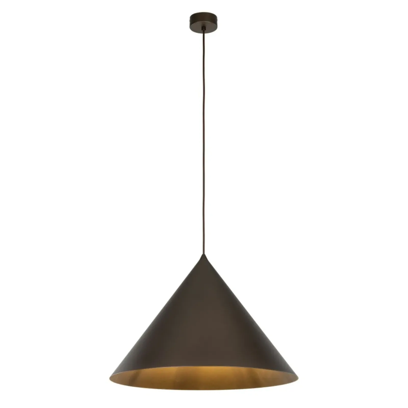Sklep Kaja Brązowa lampa wisząca do sypialni TK 10062 CONO BROWN | Kaja Clearance