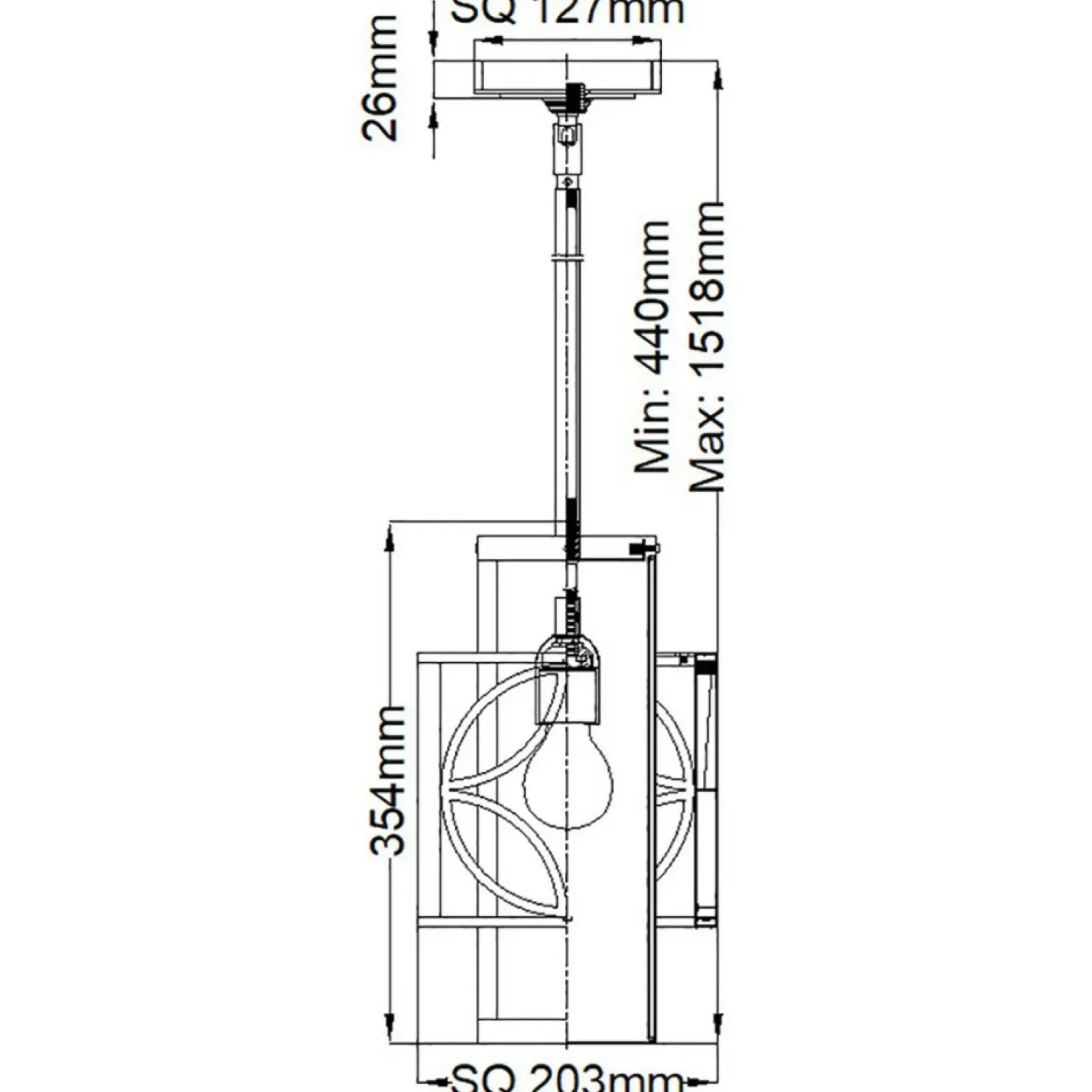 Sklep Kaja Brązowa lampa wisząca geometryczna FE-REMY-P-C z serii REMY Cheap