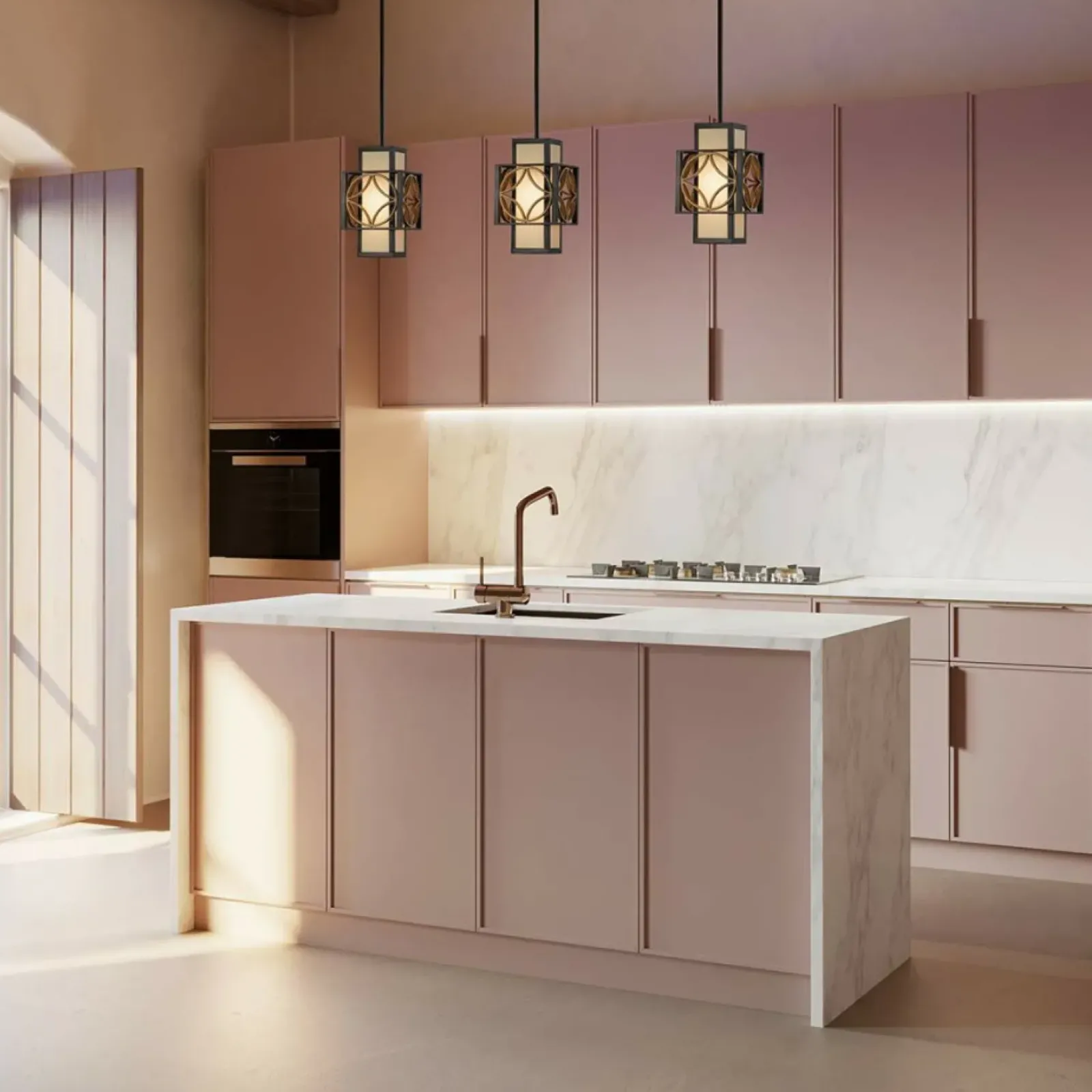 Sklep Kaja Brązowa lampa wisząca geometryczna FE-REMY-P-C z serii REMY Cheap