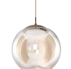 Sklep Kaja Brązowa lampa wisząca LED z dużym kloszem AZ3341 HELENA | Kaja Cheap