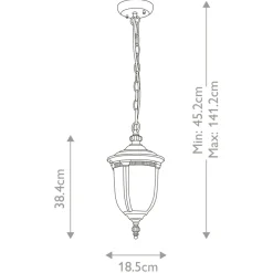 Sklep Kaja Brązowa lampa wisząca, ozdobne szkło CL8-S z serii CLEVELAND* Randole Tradycyjne