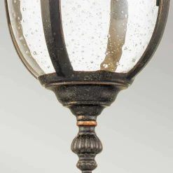 Sklep Kaja Brązowa lampa wisząca, ozdobne szkło CL8-S z serii CLEVELAND* Randole Tradycyjne